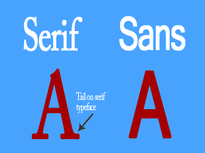 Sans versus serif