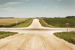 Country Road Intersection